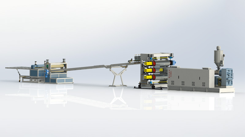PE sheet making machine