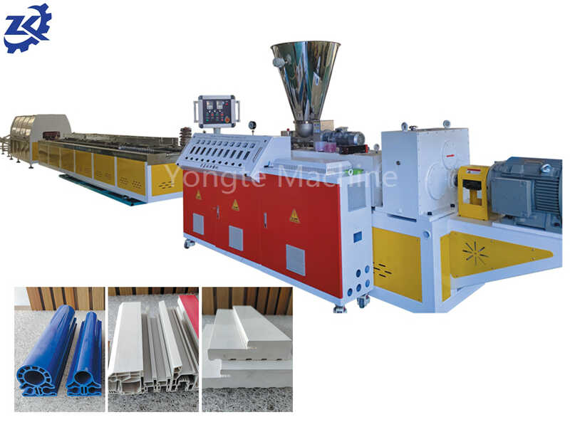 ​Conical Twin Screw PVC Profile Extruder