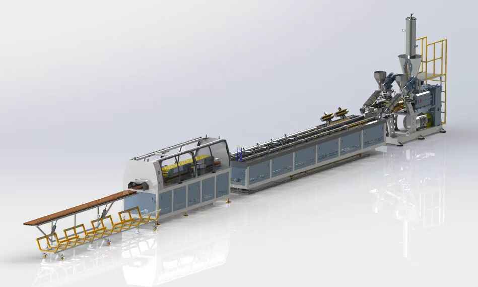 Wood Grain PVC Window Profile Co-Extrusion Line